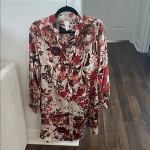 H&M Floral Button-Up Dress